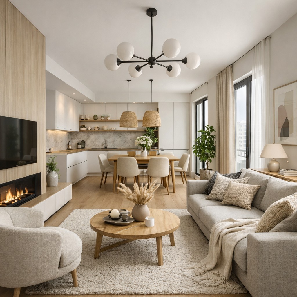 Гостиная-студия — Скандинавский